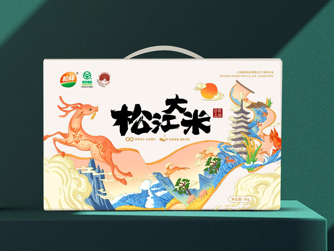 松林大米品牌策劃包裝，大米品牌設(shè)計 - 上海美御