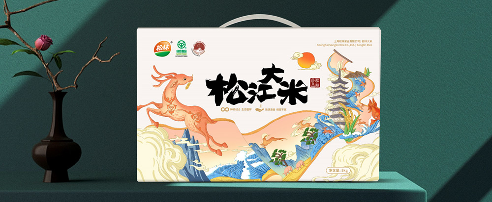 松林大米品牌策劃包裝，大米品牌設(shè)計(jì) - 上海美御